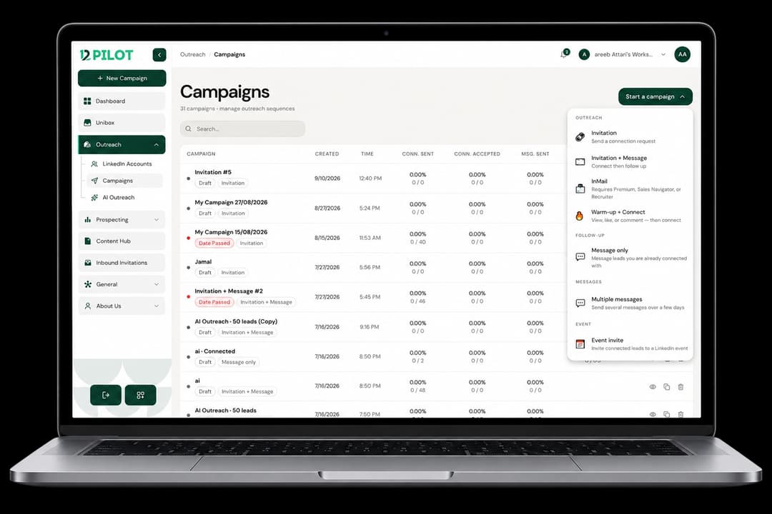 Campaigns list