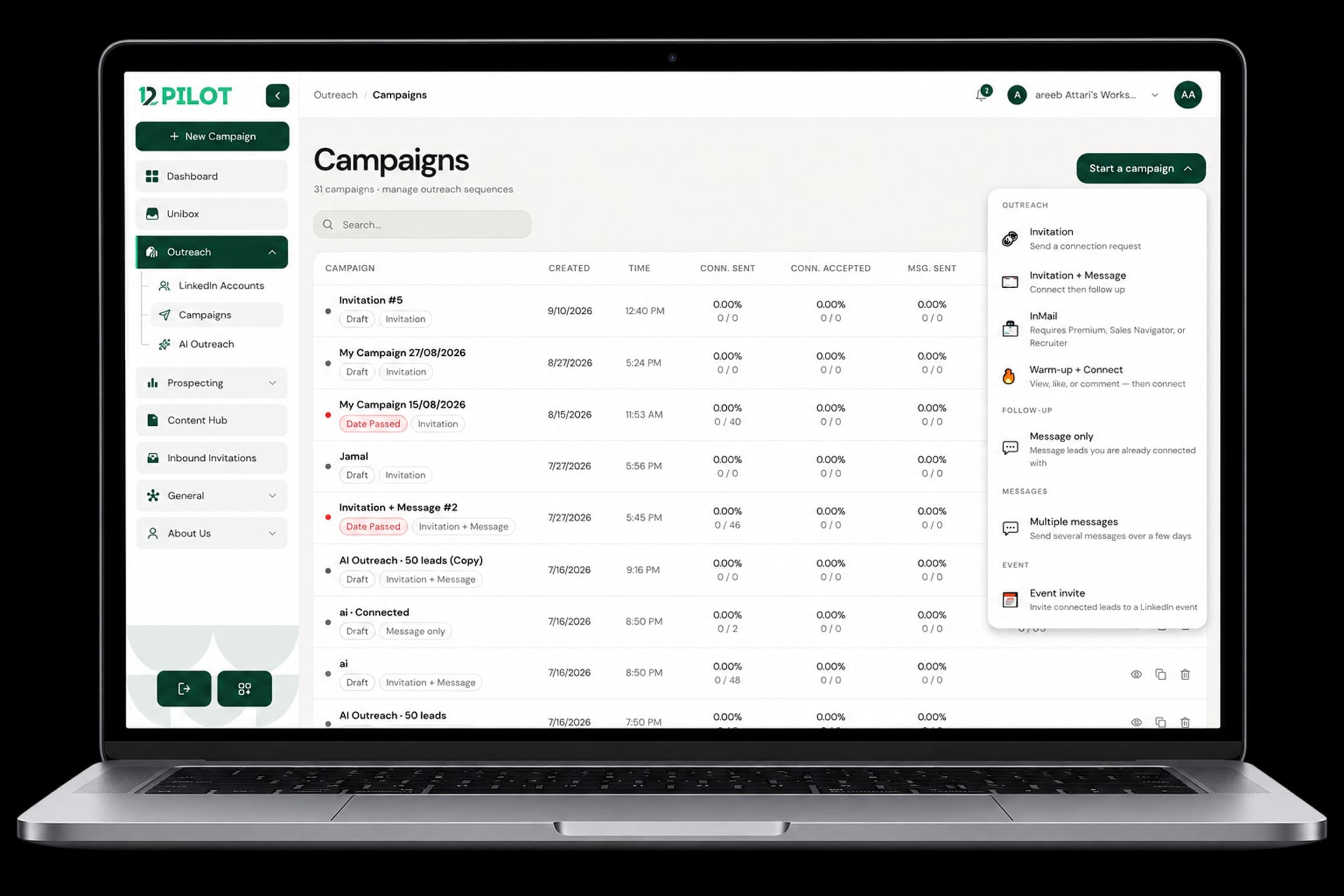 Build your first outreach campaign