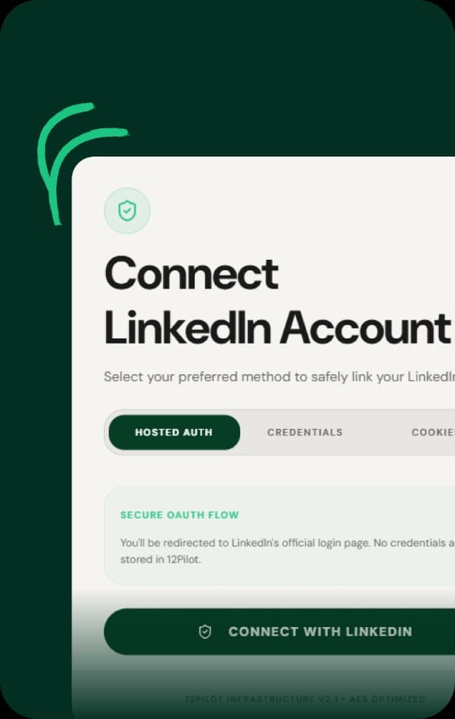 Connect your first LinkedIn account