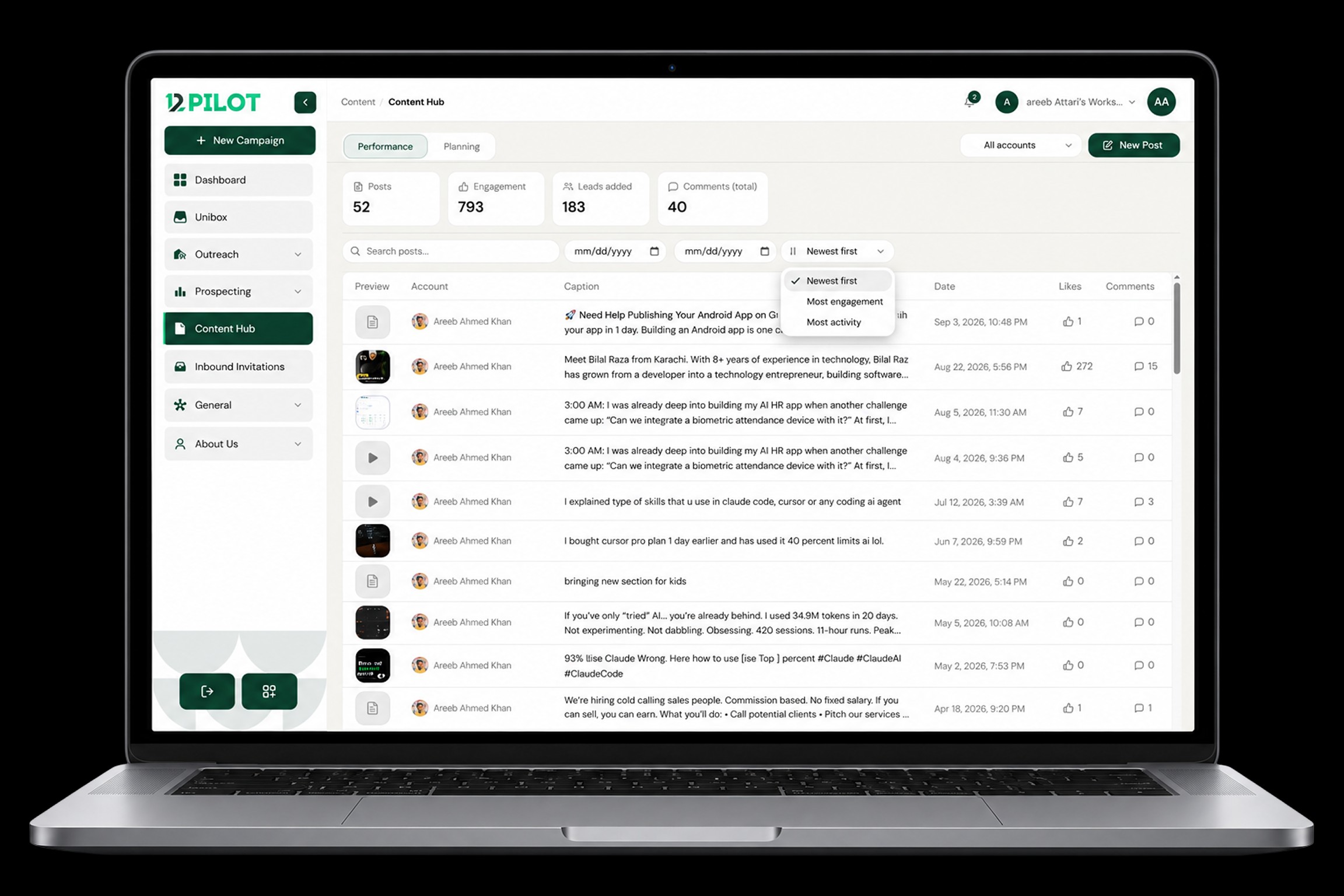 12Pilot Content Hub